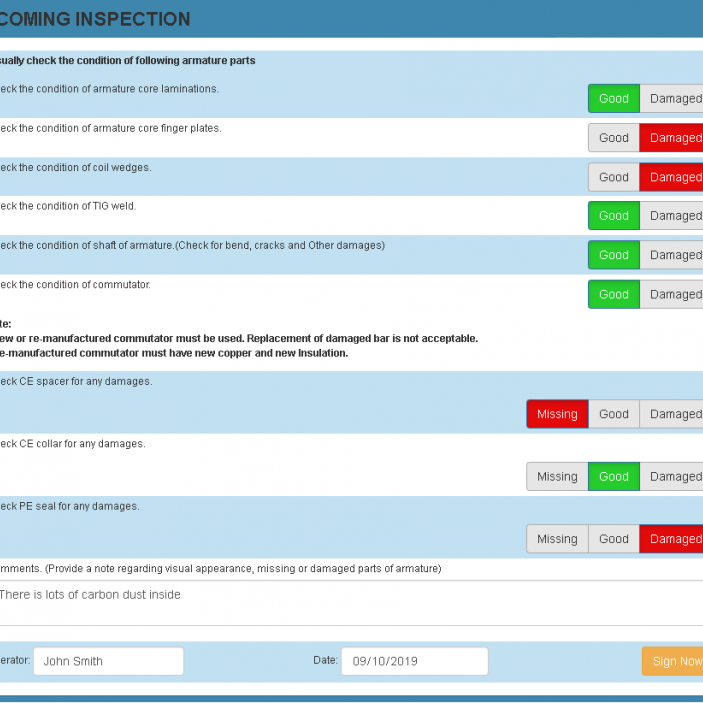 Q.Shop in-process inspection software for inspection plans